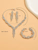 Four-Piece Copper Chain Jewelry Set with Necklace Earrings and Bracelet - Image 8