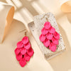 Korean Acrylic Petal Tassel Dangle Earrings For Women Holiday Fairy Wedding Party Jewelry Accessories Gift - Image 2