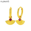 Silver Needle Gold-color Hoop Earrings for Women Shell Pendants Earrings Jewelry Gifts - Image 24