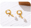 Yachan Stainless Steel Hoop Earrings for Women Baroque Pearl Charms Drop Earring Jewelry - Image 13