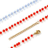 1pc Stainless Steel Necklace Multicolor Round Glass Beaded Chain Necklace For Women Party Club Collar Choker Necklace Jewelry - Image 4
