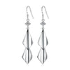Zircon Water Drop Earrings For Women Silver Color Long Dangle Hanging Earring Female Wedding Ear Jewelry Gift - Image 12