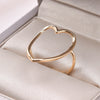 Abstract Hollow Irregular Open Adjustable Stainless Steel Rings Gothic Irregular Geometric Hammered Heart Lover Jewelry Rings - Image 37