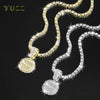 Delicate Shiny Last Supper Pendant Necklace Men's Jewelry Match Iced Out 4mm Tennis Chain Men Hip Hop Style Women Gift - Image 1