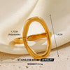 Hollow Heart Open Ring in Stainless Steel Adjustable - Image 15