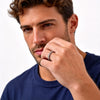 4mm Spinner Zircon Fidget Ring for Men Women,Stainless Steel Rotating Relief Engagement Rings Tail Ring,Anniversary Gift - Image 5