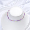 Stone Necklace for Women Tourmaline/Fluorite/Amethyst Handwork Choker Jewelry Party/Wedding Design - Image 4