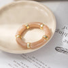 Multicolor Plastic Bamboo-Style Stretch Bangle - Image 10
