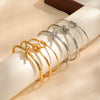 Dainty Knot Cuff Bracelet Bangles for Women, Gold Color Stainless Steel Bracelets, Wristband Jewelry Gift to Her - Image 2