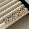 Design Sweet and Cool Style Bow Knot Stud Earrings Women's Simple Elegant Metal Jewelry Gifts - Image 1