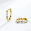Silver Zirconia Huggie Hoop Earrings for Women Girls Sparkling Round CZ Wedding Engagement Party Jewelry Gift - Image 13