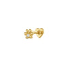 Silver Shiny Star/Heart Zircon Heart Shaped Flat Back Piercing Earring for Women Internal Thread Party Gifts - Image 24