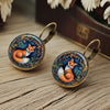 Selling Dragon Fox Cat Chicken Dome Glass Earrings Cute Animal Pattern Earrings For Women Jewelry Gifts - Image 2