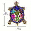 Cute Women Kids Turtle Transparent Rhinestone Brooches Pins Classic Shiny Boutique Decoration Animal Badges Corsage - Image 20