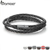 PU Leather Bracelet Multi-layer Wrap Braid Long Chain Adjustable Magnet Buckle Unisex for Women and Men Stackable Jewelry - Image 1