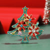 Christmas Rhinestones Star Tree Brooches for Women Unisex Classic Corsage Pins Office Party Friend Gifts Jewelry Accessories - Image 3