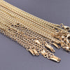 Ten-Piece Stainless Steel Chain Necklace Lot in Gold-Tone with 45 cm Length - Image 9