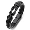 Stainless Steel Bracelets To My Son Gift From Mom Leather Bracelet Forever Linked For Boy Children Birthday Party Christmas Gift - Image 3