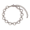 Silver Color Paper Clip Splicing Rough Round Chain Bowtie Rhombus Geometric Minimalist Love Bracelet - Image 14