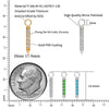 Titanium Dainty Cubic Zirconia Bar Charm for Lobe Ear Piercing Drop Dangle Earring - Image 2