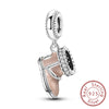 Silver Charms Beads Winter Snowflake Snowman Igloo Penguin Pendant Fit Bracelet Charms Women Jewelry Gift - Image 18