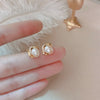 Silver Korean Version Pearl Earrings French Style Elegant Temperament Accessory for Women - Image 4