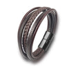Charm Men Bracelet Multilayer Woven Leather Bangle Retro Cuff Bracelet Classic Hooks Wristband Men Women Jewelry Gifts - Image 7