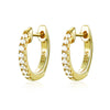 Gold Silver Color Plated Double Hole Link Chain Circle Hoop Earrings Zircon Star Lightning Eye Pendant Huggie Piercing Earring - Image 6