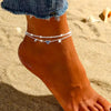 Anklet Bracelet for Women, Dainty Stainless Steel CZ Heart Charm Dainty Layer Chain Anklets for Teen Girls - Image 2