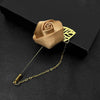 1 Pcs Ribbon Men Rose Flower Golden Leaf Brooch Pin Suit Lapel Men Wedding Boutonniere Brooch Jewelry - Image 8