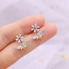 Simulated Pearl Bee Stud Earrings with Crystal Cubic Zirconia Cute Animal Earrings Daily Wear Women Jewelry - Image 9