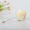 Men Boutonnieres for Wedding Groom Corsage Lapel Pins Ribbon Roses Flower Mensuit Buttonhole Brooch Marriage Accessories - Image 16