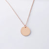 10Pcs 20mm 25mm Stainless Steel Mirror Polish Necklace Pvd Plating Round Disc Pendant Neckalce For Women's Jewelry - Image 6