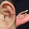 Adjustable Ear Cuff No Piercing with Cubic Zirconia Butterfly and Flower Designs - Image 73