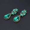 Green Crystal Statement Necklace Earrings Set Gold Color Jewelry Sets Indian Bridal Wedding Costume Jewellery - Image 4