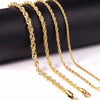 3mm Width 45cm/50cm/55cm/60cm Stainless Steel Rope Chains Necklace Women Men Accessories Gold Color Collars Basic Gift - Image 5