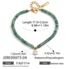 Chic Colored Stone Zircon Pendant Bracelet For Women Gold Pvd Plated Stainless Steel Party Jewelry - Image 8