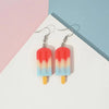Earring For Women Resin Handmade Cartoons 7 Colors 3D Simulated Gradient Ice Cream Drop Earrings Funny Gift - Image 6