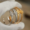 Design Zirconia Letter V Stud Earrings for Women Jewelry C Shaped Earrings Gift - Image 1