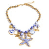 Ocean Series Ceramic Beads Chain Fish Starfish Drop Charm Statement Necklace Exclusive Style Handmade Collar Jewelry - Image 7