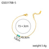Women Jewelry Gold Plated Stainless Steel Necklace Cz Zircon Pendant 12 Month Birthstone Bracelet - Image 8