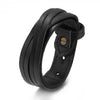 Leather Cuff Bracelet Punk Braided Bracelets Rock Leather Wristbands Mens Leather Bracelet Bangle Adjustable Wrap Bracelet Men - Image 9