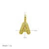Stainless Steel Gold Plated 26 Letters Name Necklace Zircon Pendant Necklace - Image 5