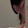 Line Knotted Pearl Stud Earrings For Women Girls Creative Design Simple Vintage Elegant Anniversary Jewelry Gift - Image 5