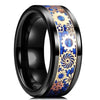 Steampunk Gear Wheel Men Stainless Steel Ring Inlay Carbon Fiber Rings For Men Rock Punk Wedding Band Jewelry - Image 7