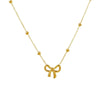 316L Stainless Steel Bowknot Pendant Necklace for Women Beads Choker Chain Necklace Party Jewelry Accessories - Image 6