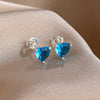 Charm Silver Moon Flower Snowflake Colorful Love Earrings, Suitable for European Women's Valentine's Day Jewelry Gifts - Image 33