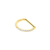 Titanium Nose Ring Piercing 8/10/12mm Nose Ring D Shape Segment Clicke Cartilage Tragus Helix Industrial Piercing Body - Image 8