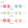 ZS 6 Pair/Lot Colorful Flower Acrylic Stud Earring Set For Women Girls Ear Studs Cartilage Helix Piercing Jewelry - Image 8