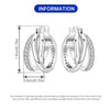 Openwork Leaf Pattern Hoop Earrings with Sculpted Detail - Image 66